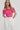 Pink top with open shoulders made of cotton