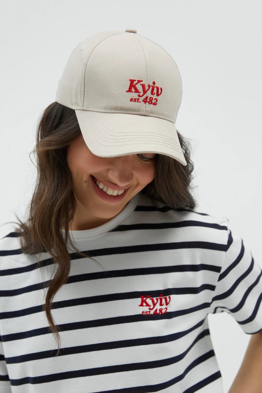 Milky baseball cap "KYIV"