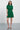 Green mini dress with short sleeves with flounce made of viscose