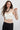 Milk knitted viscose ribbed crop top