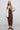 Chocolate elongated midi knitted sundress