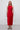 Red dense satin midi slip dress