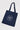 Navy blue cotton shopper "Balance & self-care"