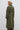 Olive green trench coat made of water-repellent cotton