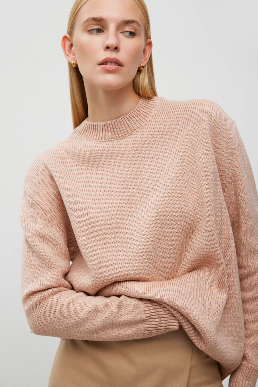 Powder sweater with wool