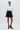 Black short skirt with pleats with viscose