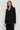 Black double-breasted straight blazer