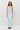 Baby blue satin slip dress with mesh details