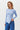 Blue asymmetric cotton jumper