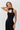 Satin black corset with lacing