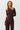Brown asymmetric cotton jumper