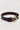 Brown leather belt with gold buckle